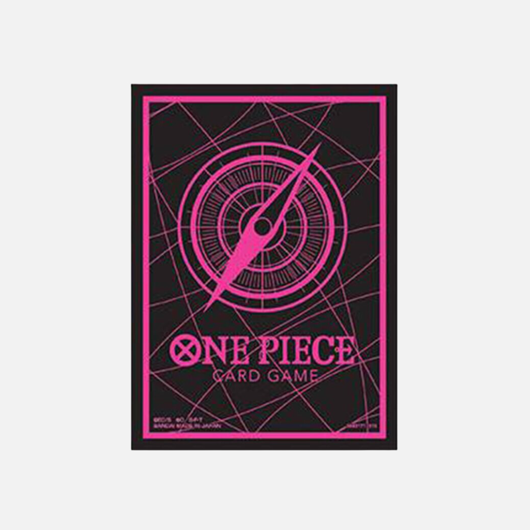 One Piece Card Game - Official Card Sleeves (V.6) - Standard Schwarz & Pink (70 Stück)